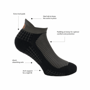 SupCare Ankel Kompressionsstroemper, Extreme Bounce sort (4)