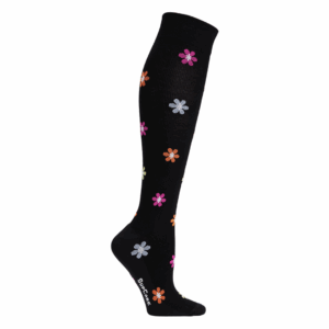 SupCare Stoettestroemper med Farvede Blomster, Bomuld (1)