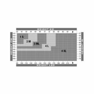 solidea -stoettestroempebukser - stoerrelsesguide