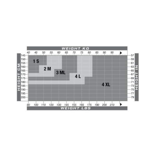 solidea -stoettestroempebukser - stoerrelsesguide