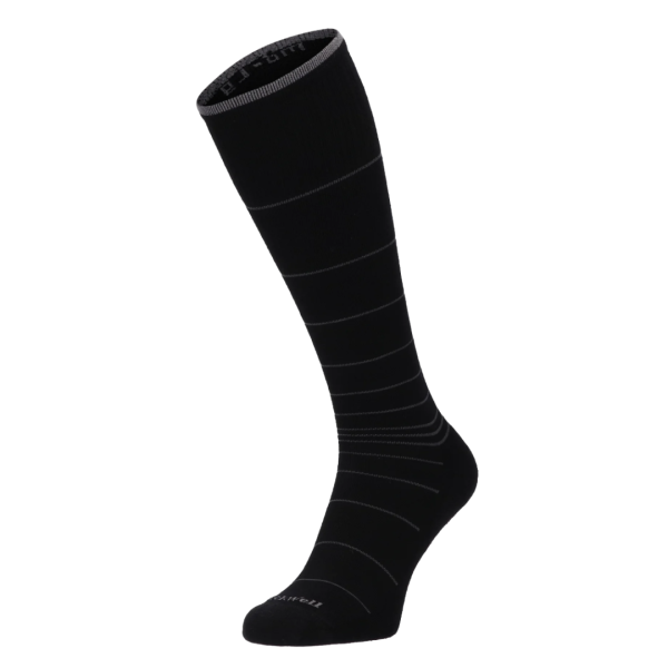 SockWell Circulator Stoettestroemper Herre - Sorte Striber (1)