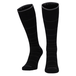SockWell Circulator Stoettestroemper Herre - Sorte Striber (1)