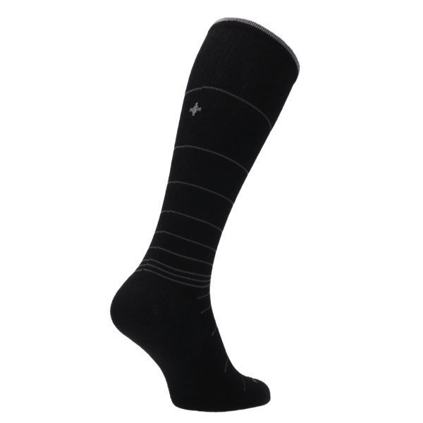 SockWell Circulator Stoettestroemper Herre - Sorte Striber (1)