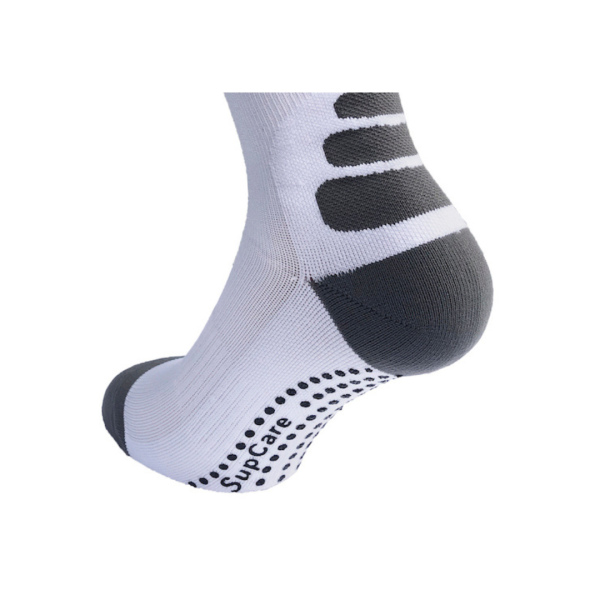 SupCare Korte Kompressionsstroemper hvid – med Grip - reformer stroemper - sports stroemper - loebestroembper (2)