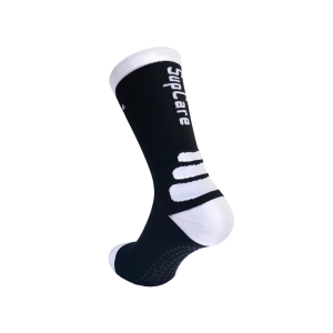 SupCare Korte Kompressionsstroemper sort – med Grip - reformer stroemper - sports stroemper - loebestroembper (2)