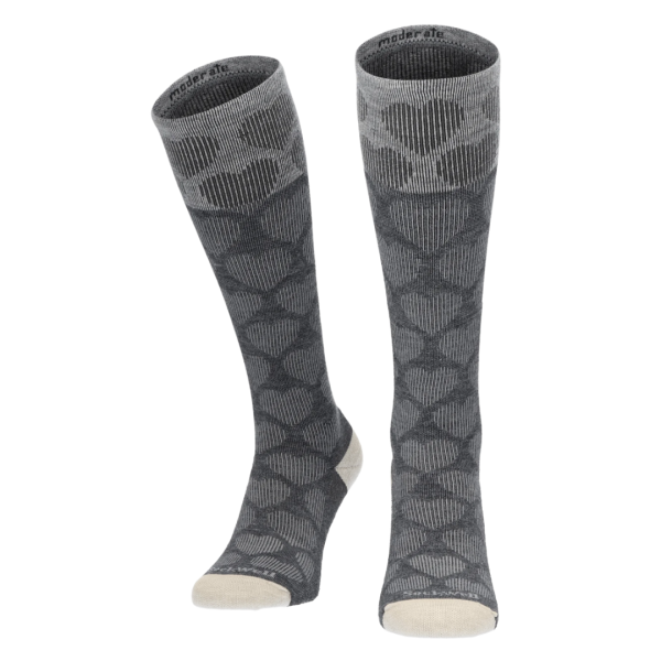 SockWeel Heart Throb Stoettestroemper Dame, Graa (1)