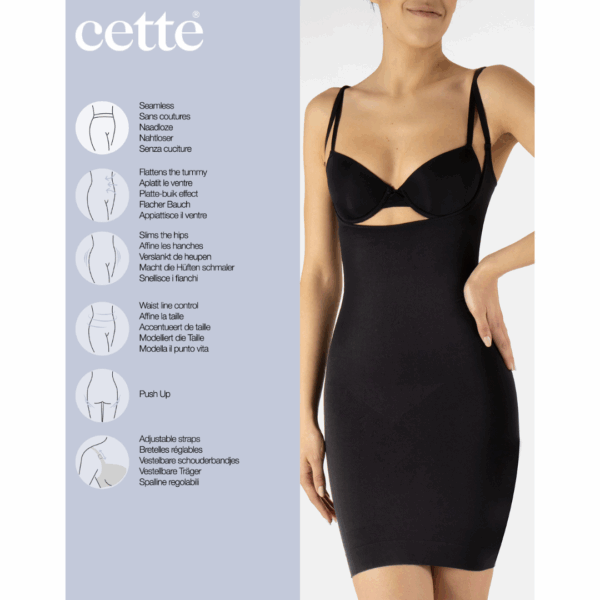 Cette - Shapewear Underkjole sort (3)