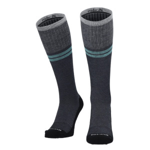 SockWell Sportster Stoettestroemper Herre, Sort - graa (2)