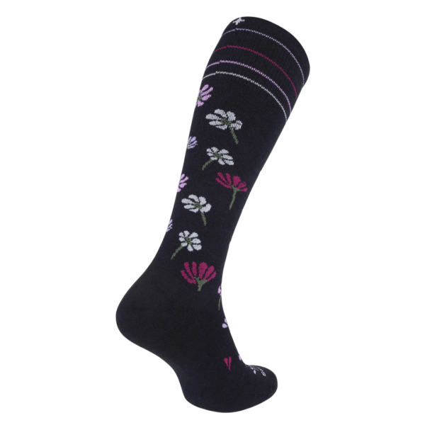 SockWell Field Flower Stoettestroemper Dame sort (3)