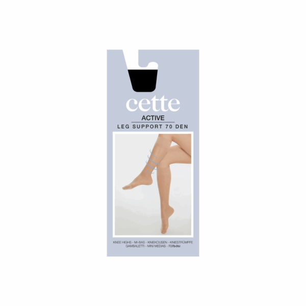 Cette Active nylonstroemper sort emballage