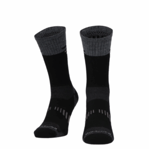Ascend II Crew Men Compression Hiking Socks Black - stoettestroemper