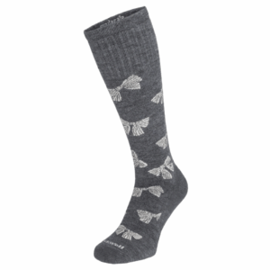 SockWell Bows Stoettestroemper Dame, Graa (1)