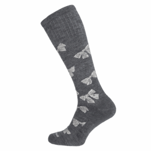 SockWell Bows Stoettestroemper Dame, Graa