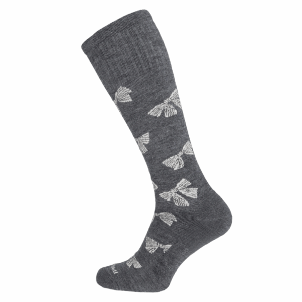 SockWell Bows Stoettestroemper Dame, Graa