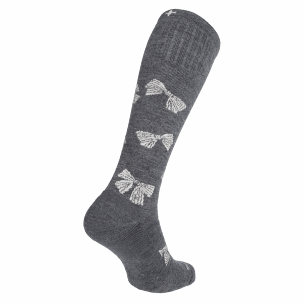 SockWell Bows Stoettestroemper Dame, Graa