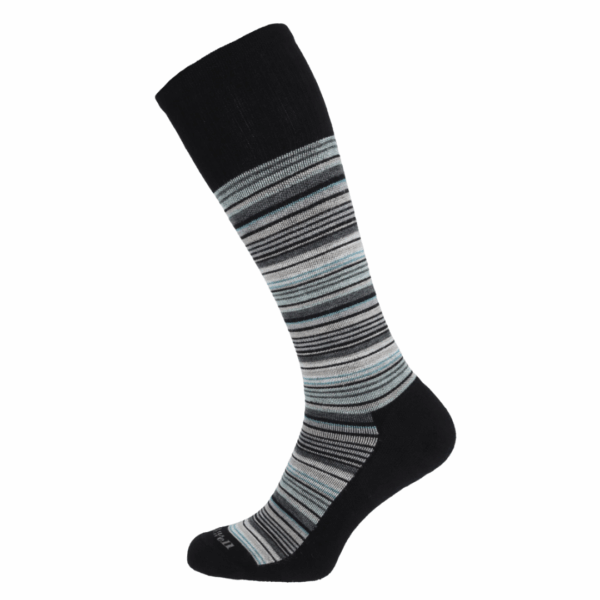 SockWell Sunset Stripe Stoettestroemper, Herre, Sort