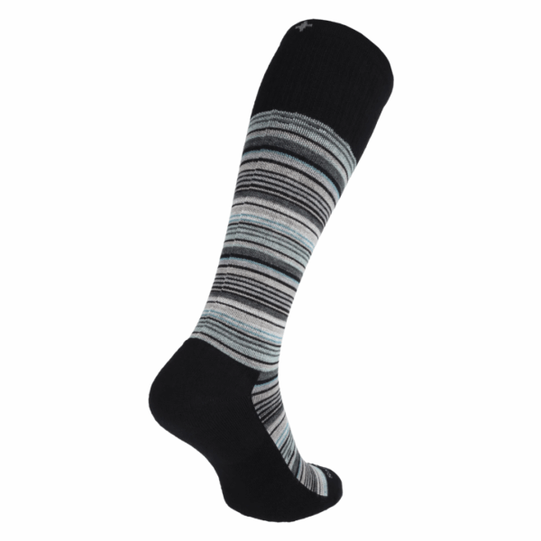 SockWell Sunset Stripe Stoettestroemper, Herre, Sort