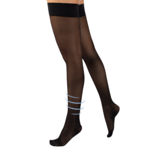 Cette Selvsiddende Stottestromper, Wellness - 140 denier - sort (1)