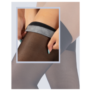 Cette Selvsiddende Stottestromper, Wellness - 140 denier - sort (4)