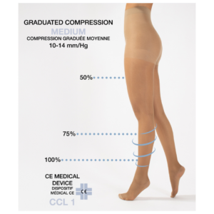 Cette - Stoettestroempebukser, Wellness - 70 denier - beige (3)