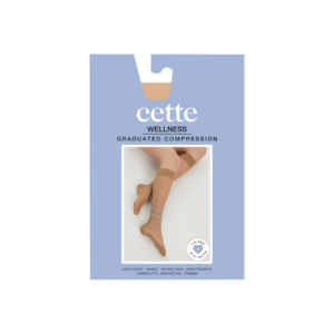 Cette Wellness - Knaelange Stottestromper, Nylon, 140 denier - natur - emballage