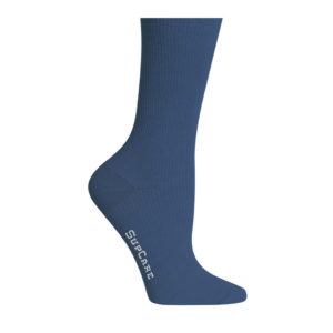 Supcare - Stoettestroemper Bambus, Blaa, bred model (2)