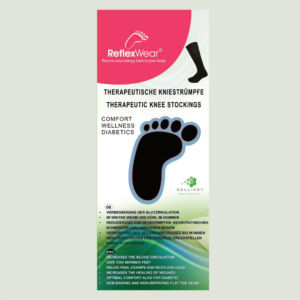 ReflexWear Celliant - knaestroemper tynde - diabetes stroemper - kilde medic - sort (2)