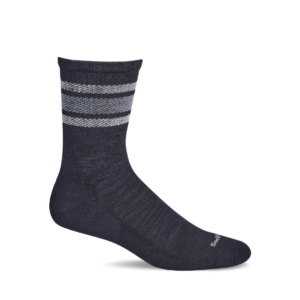 Plantar Ease Crew kompressionsstroemper herre sort - korte ankel stroemper - vandrestroemper - stroemper mod haelspore - sockwell