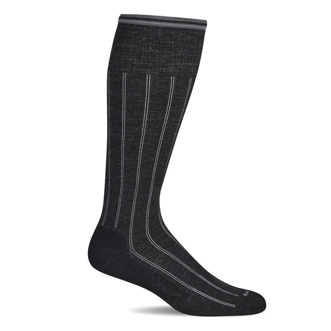 Sockwell High Rise Rib sort - stoettestroemper til maend